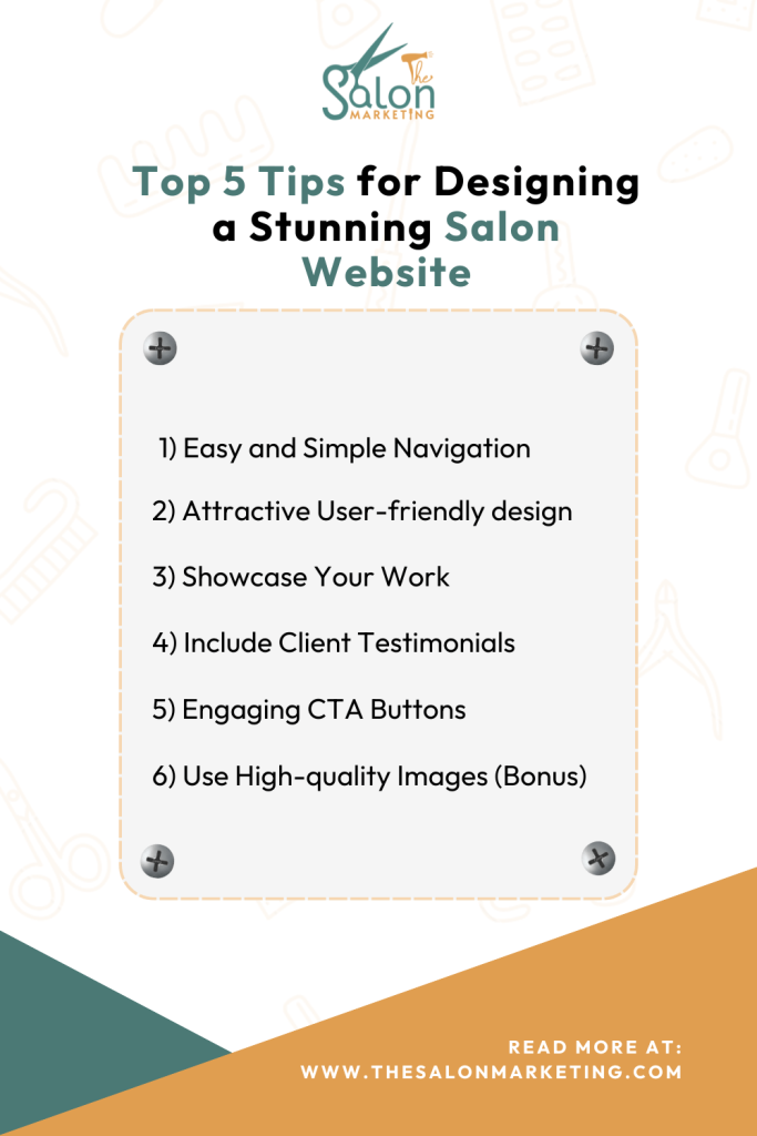 Infographic: Top 5 Tips for Designing a Stunning Salon Website