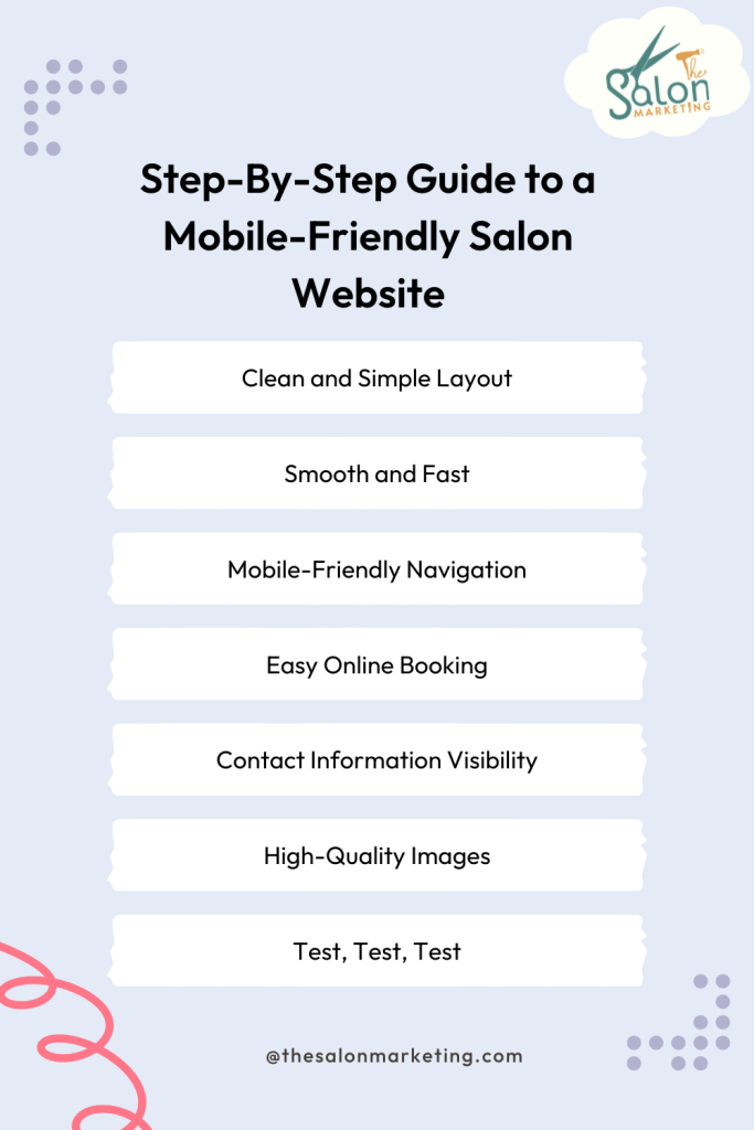 Infographic: Step-By-Step Guide to a Mobile-Friendly Salon Website