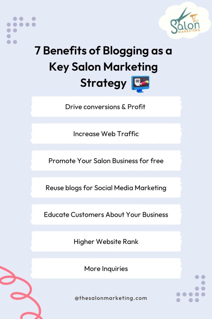 Infographic: 7 Benefits of Blogging as a Key Salon Marketing Strategy